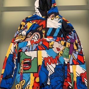Reason Brand Men’s “Comic Strip” WindBreaker Jacket Size Medium-NWT